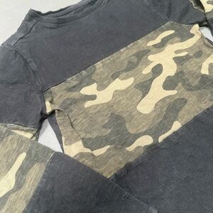 Sz 8 Anko Green Camo And Black Long Sleeve  Shirt